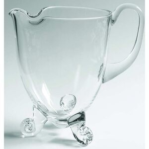 CRYSTAL CLEAR INDUSTRIES Kimberly ( 3 Footed) Pitcher / Pristine